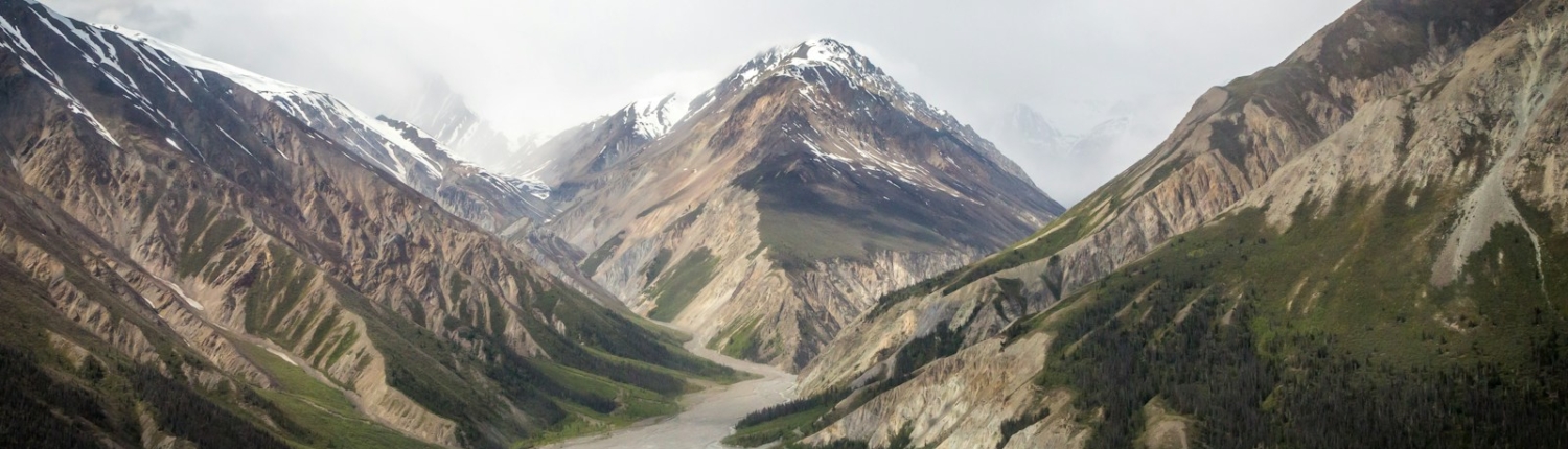 winding road through mountain